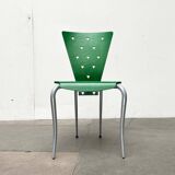 Postmodern green Italian accent chair, 1980s