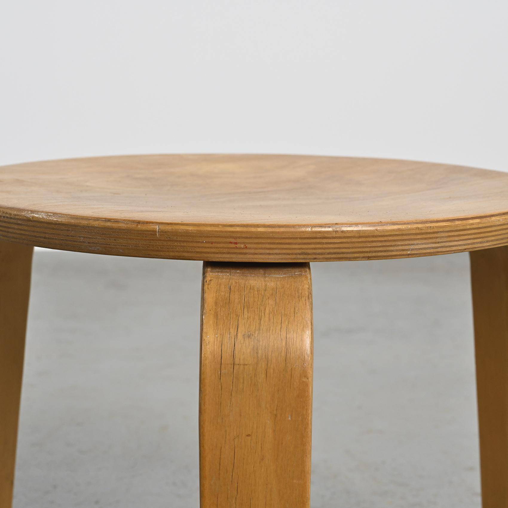 Low stool by Hans Bellmann, Horgen Glarus, Switzerland, circa 1950