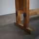 Vintage workbench with vise, Czechoslovakia, 1950s