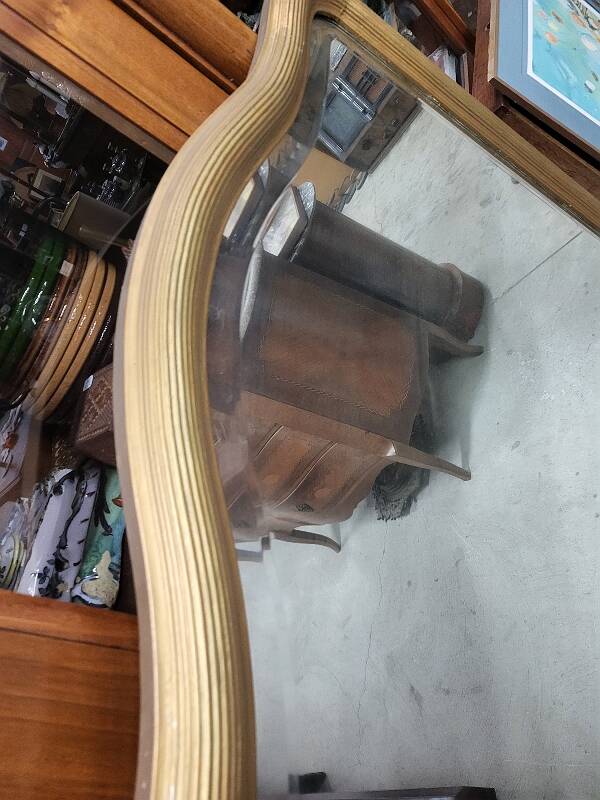 19th century gendarme's hat gilded mirror