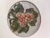 Vintage ceramic bowl – embossed grape pattern in slip style
