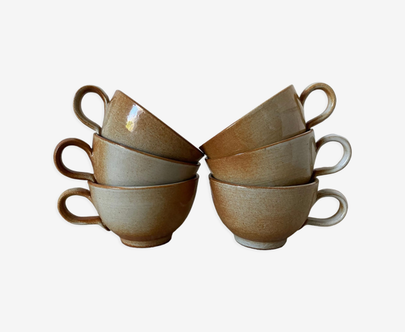 6 tasses en grès