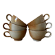 6 stoneware cups