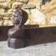 Paire de chenets en fonte XIXème