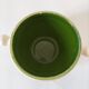Ceramic soup bowl with blue flower decoration – handmade