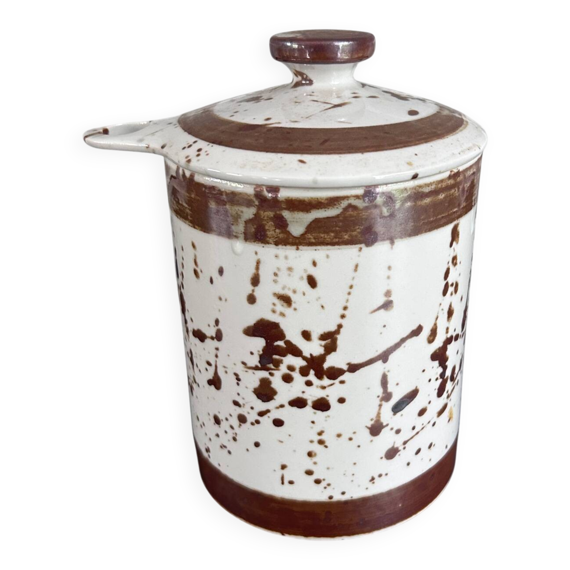 Pollock-style condiment pot