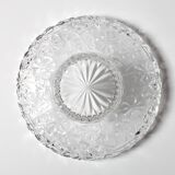 Glass Bowl: Mid-Century Floral Bohemia Plate, Sklo Union / 1960s