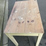 Table vintage 1900 en pin – Cuisine ou Bureau. Belle patine