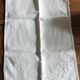 Lot 16 antique napkins embroidered with "bird" motif