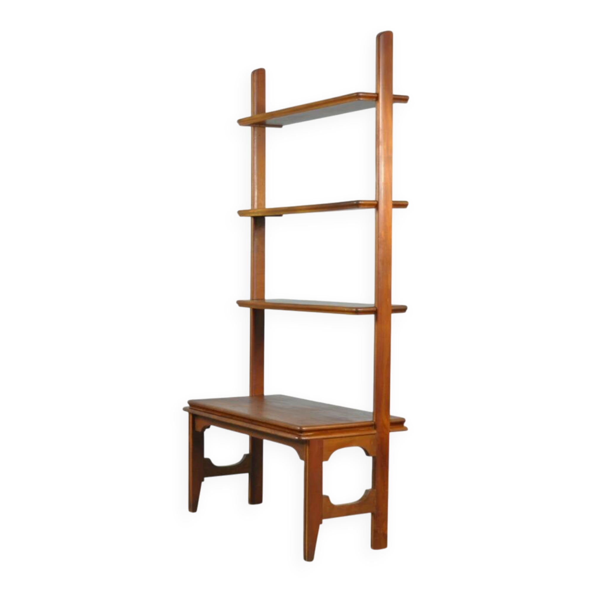 Vintage mid-century wooden wall cabinet from the netherlands, 1960s