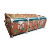 Old metal trunk