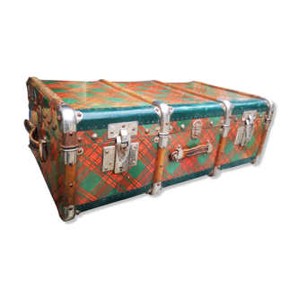 Old metal trunk