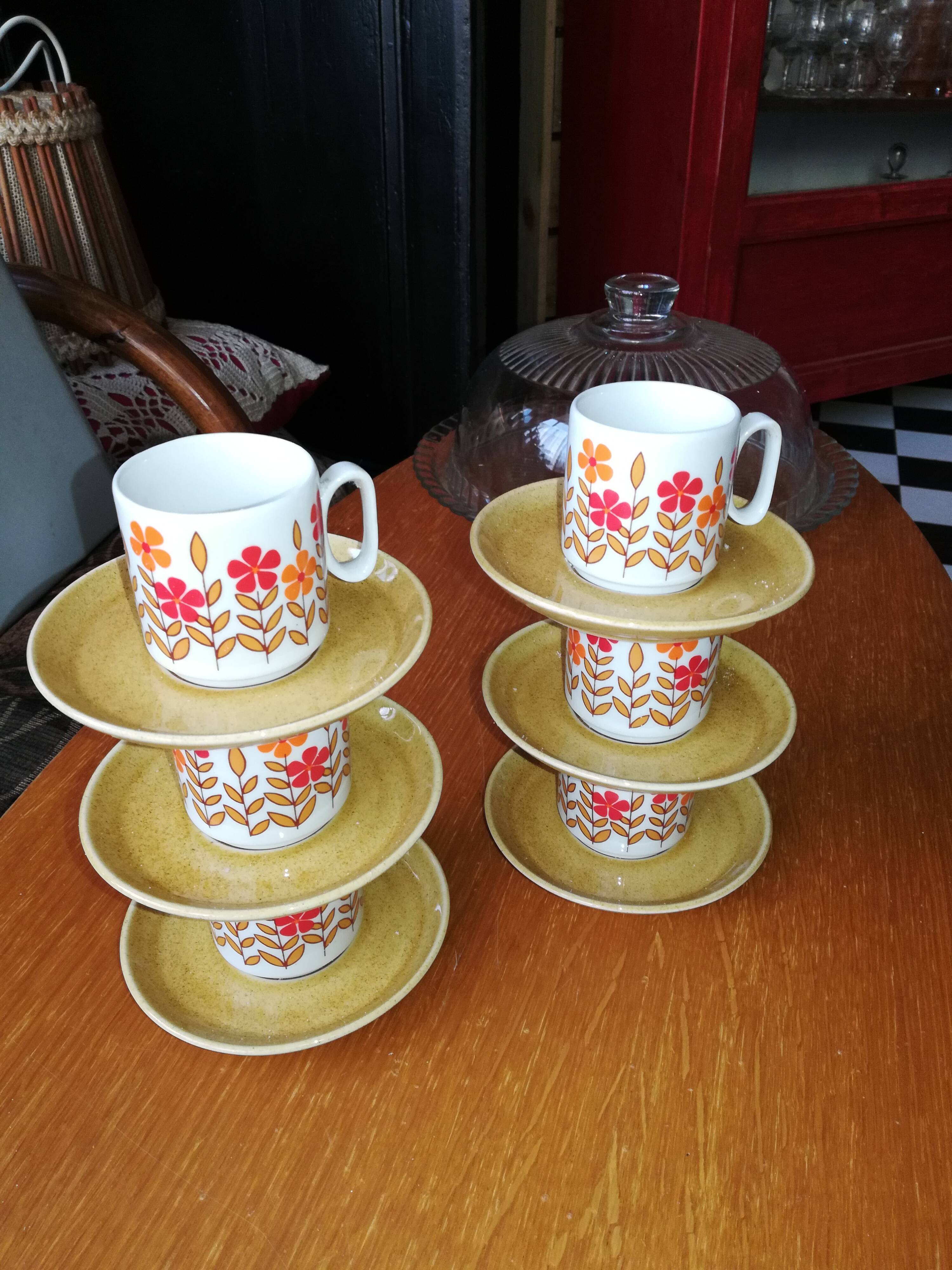 6 Tognana coffee cups