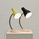 Set of 2 mid century desk lamps with metal shade, 1950