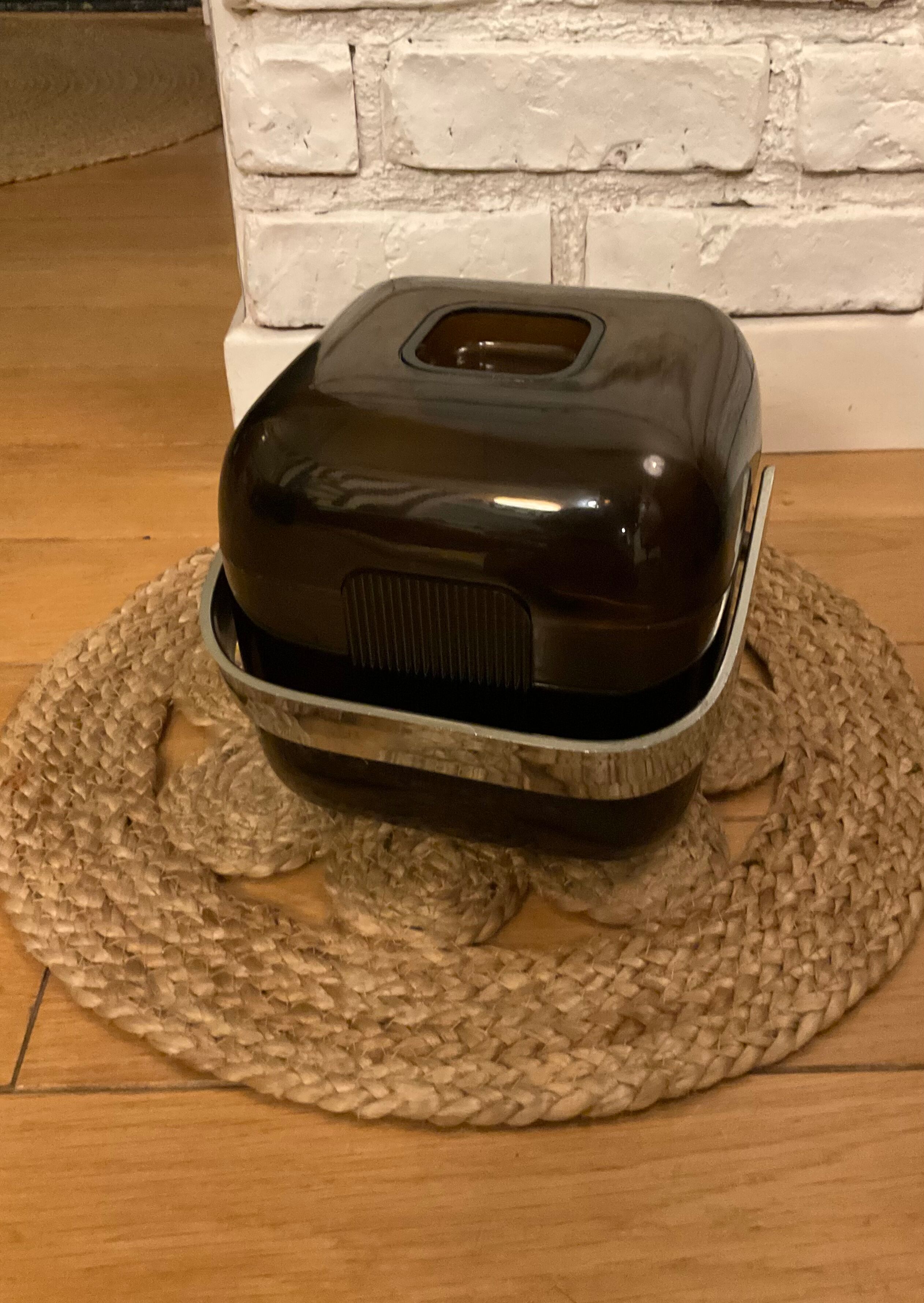 Smoked guzzini plexiglass ice bucket 1970