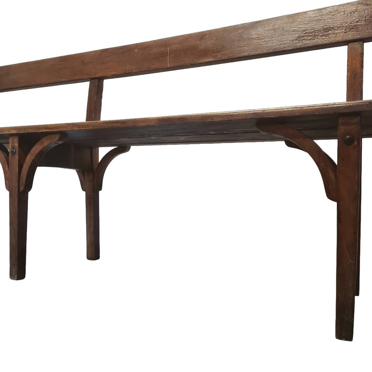 Antique French Wooden Hall Bench, from around 1900