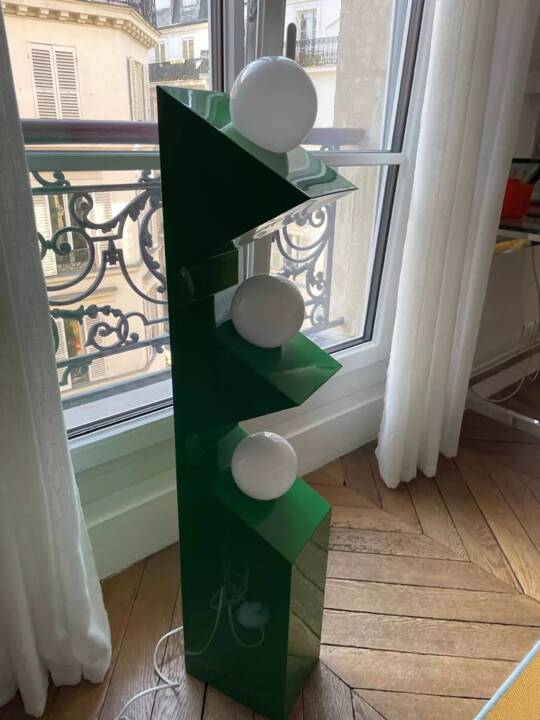 Axel green floor lamp Monoprix