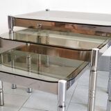 Set of 3 vintage nesting tables 1970