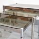 Suite de 3 tables gigognes vintage 1970