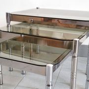 Suite de 3 tables gigognes vintage 1970