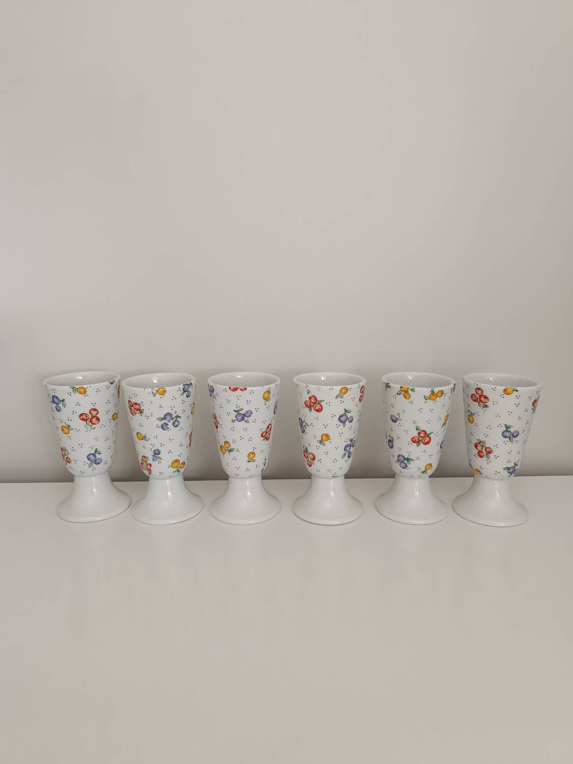 Set of 6 Mazagran porcelain mug Pillivuyt