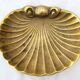 Cendrier or vide poche in the shape of a vintage brass st jacques shell