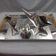 Christofle gallia como - service the lino sabattini 1957 silver metal rattan tbe
