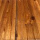 Vintage round table in solid pine