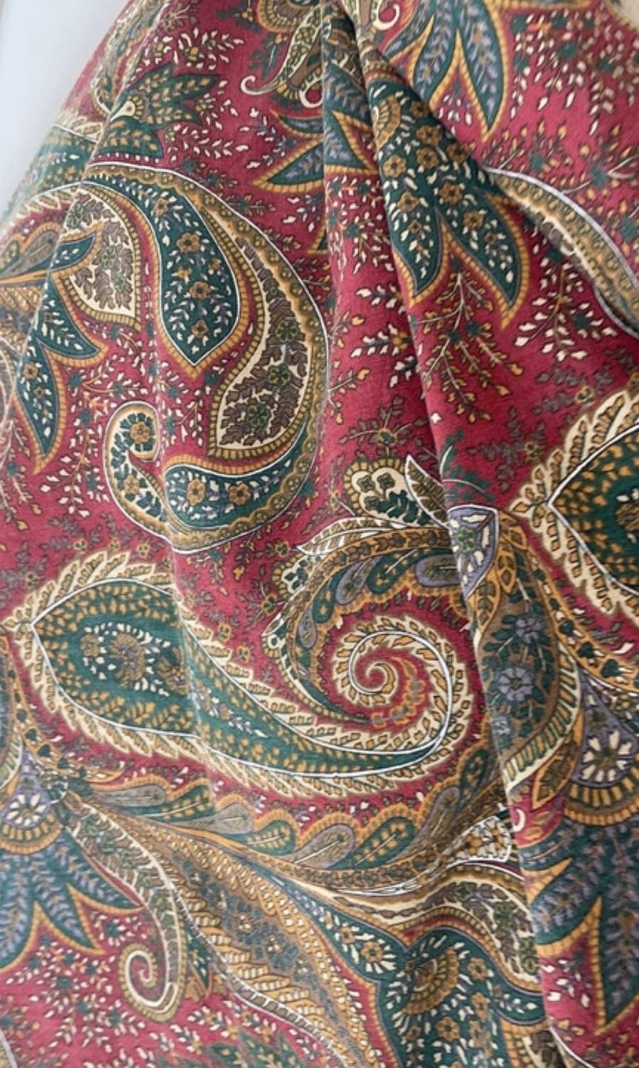 Paisley duvet cover 1980 cotton