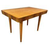 Table à manger réglable en noyer par Setona, années 1950, Tchécoslovaquie