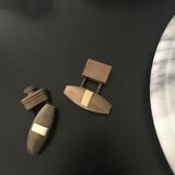 Bronze and brass lamp foot