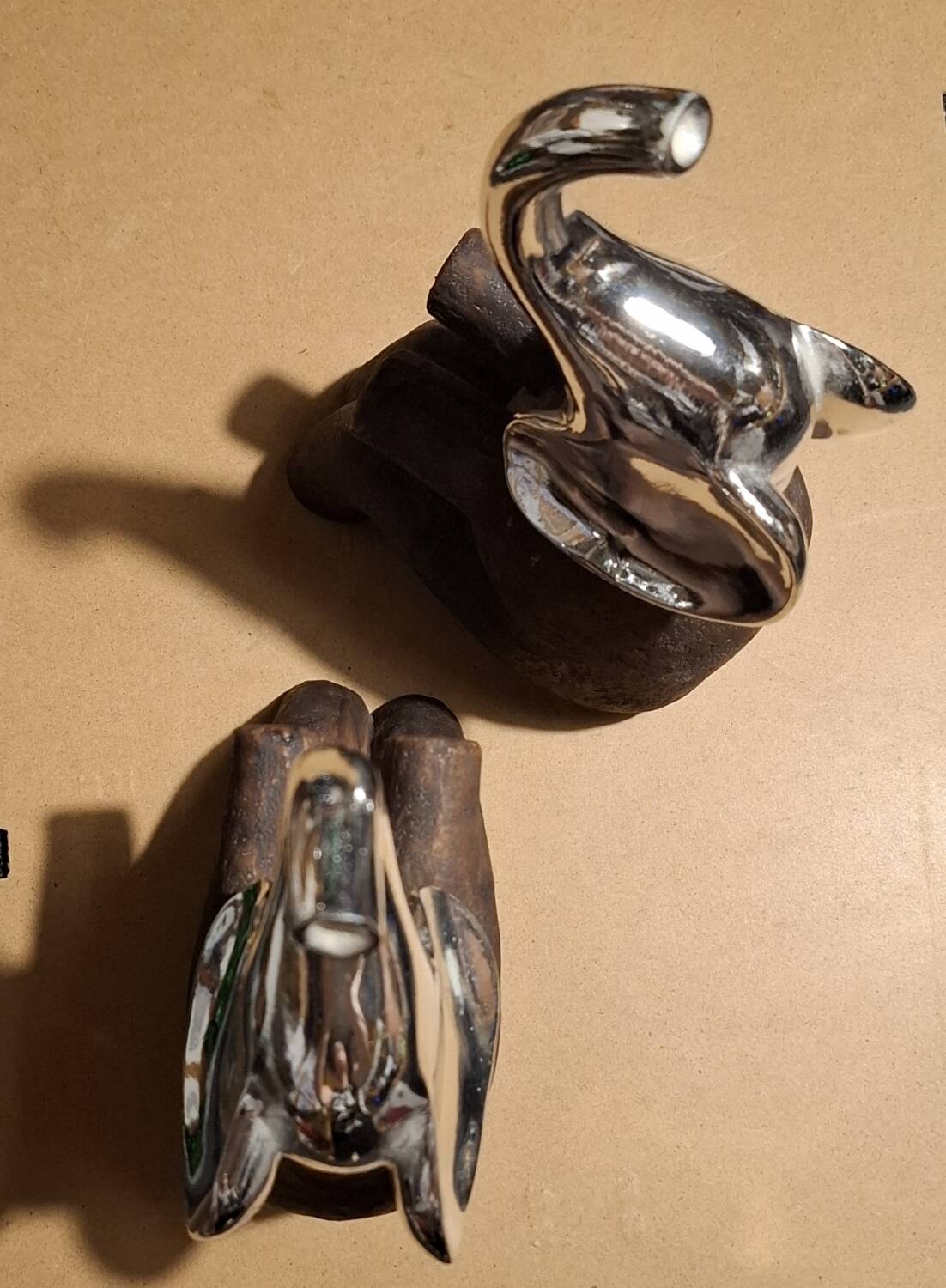 Wooden elephant bookends