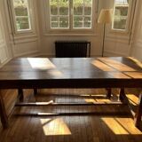 Solid oak farm table for 6 - 8 people