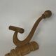 Curved wooden double wall hook