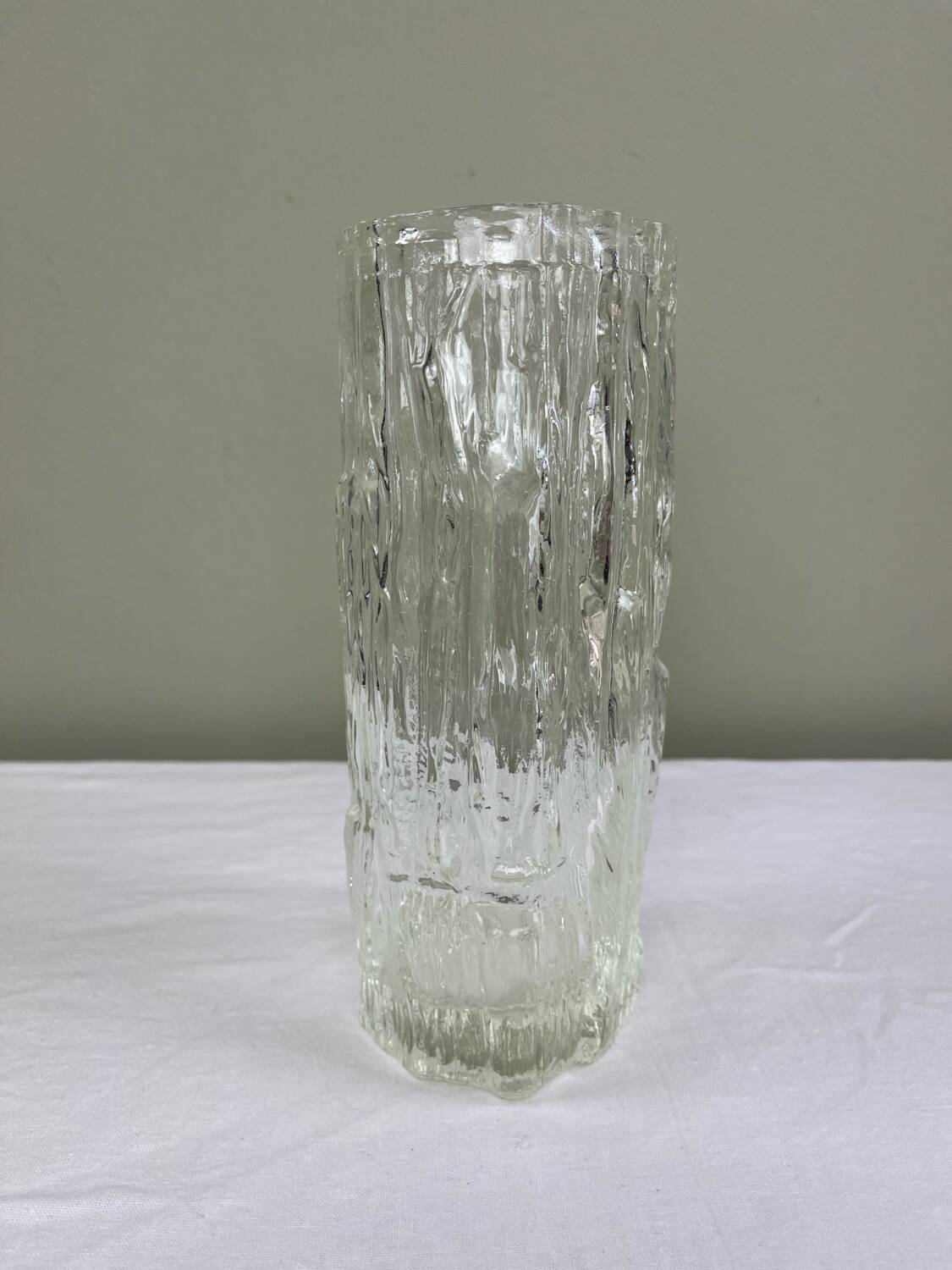 "Glass waterfall" vase