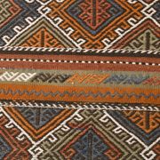 Tapis Kilim persan rouge et vert 3x9, 81x279 cm