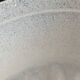 Beige fluted ear-shaped glass paste bucket