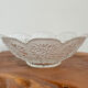 Crystal glass serving bowl