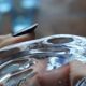 Crystal hand sculpture – Daum France paperweight