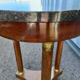 Gueridon side table empire style marble top