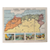 Affiche ancienne carte de l'Algérie, Tunisie, Maroc - 1930
