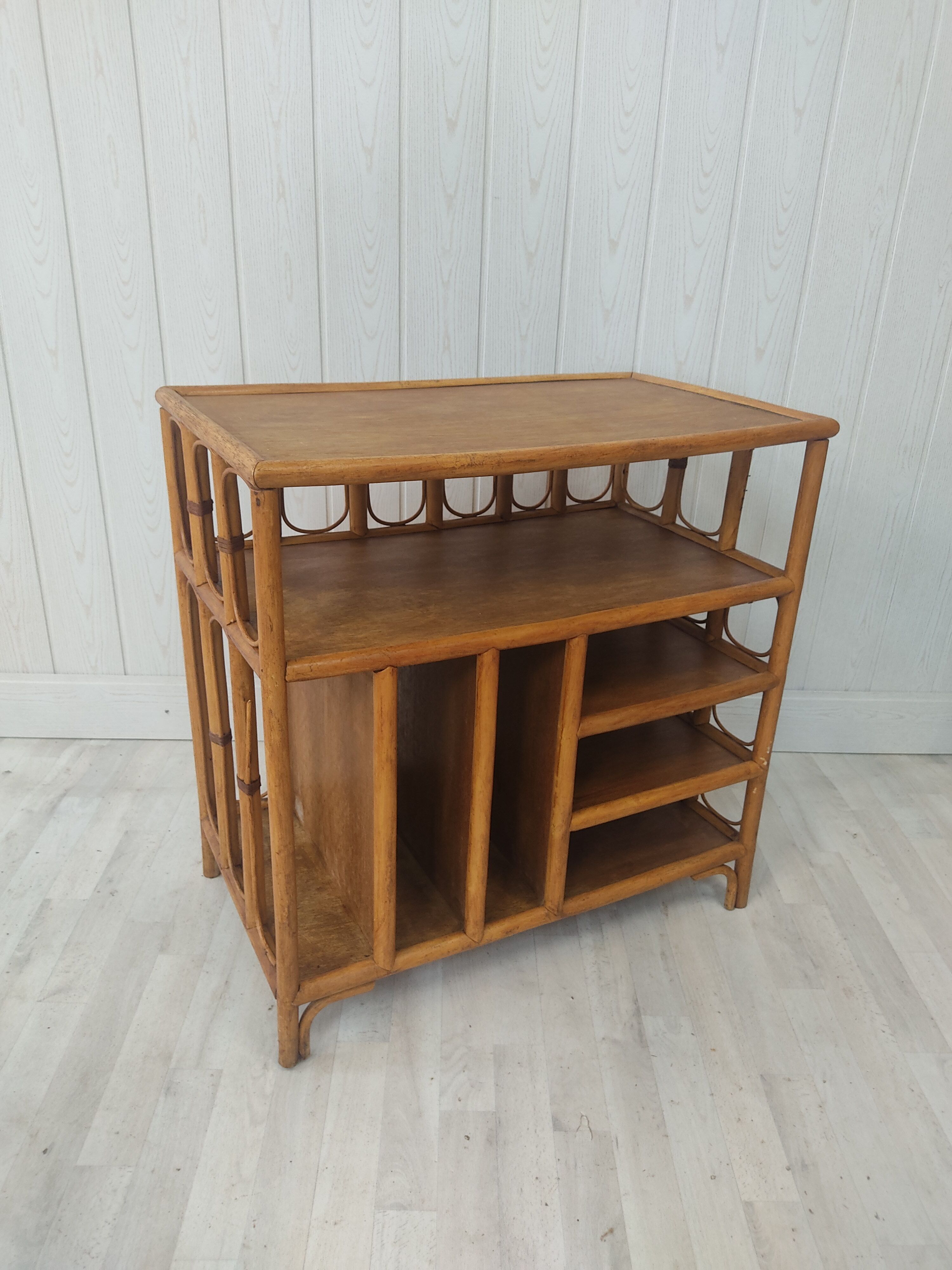 Cabinet in vintage rattan