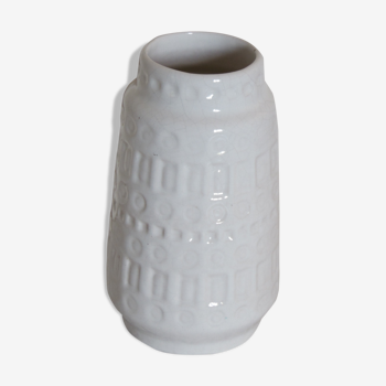 White ceramic vase W Germany