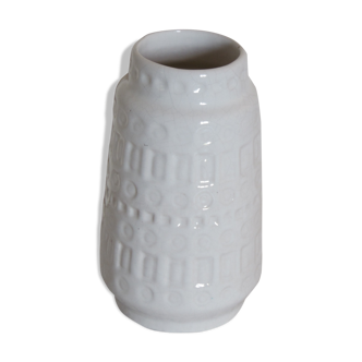 White ceramic vase W Germany