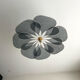 Suspension florale lin et rotin