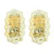 Pair of mid-century amber bubble glass wall lights by helena tynell, 1960s