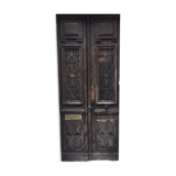 Old door has 2 doors oak