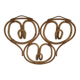 Sognot rattan coat rack 1950
