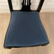 4 black lacquered chairs, 1970s