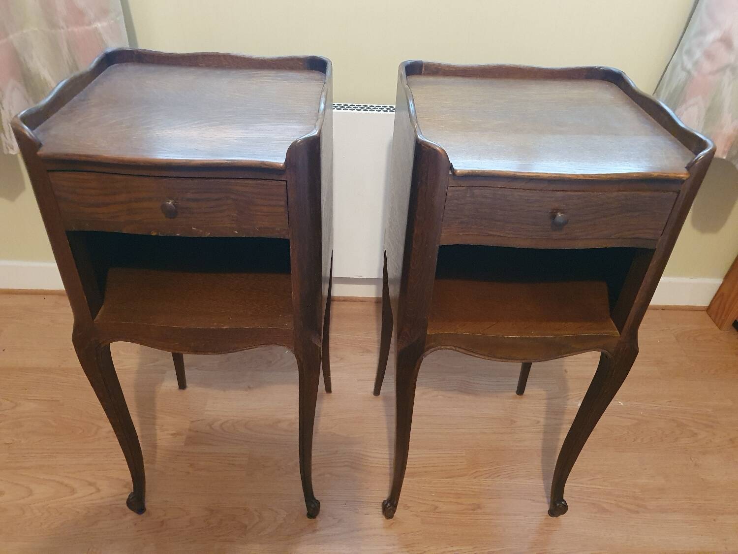 Pair of bedside tables - Louis XV style nightstands with drawers